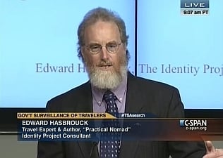 Edward Hasbrouck live on C-SPAN